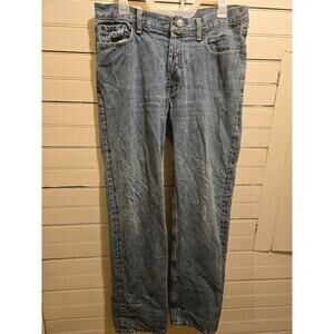Nautica Jeans Mens 32 Straight Leg Light Wash Denim Five Pocket Classic Relaxed